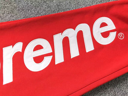 Supreme Satin Appliqué Sweatpants Red