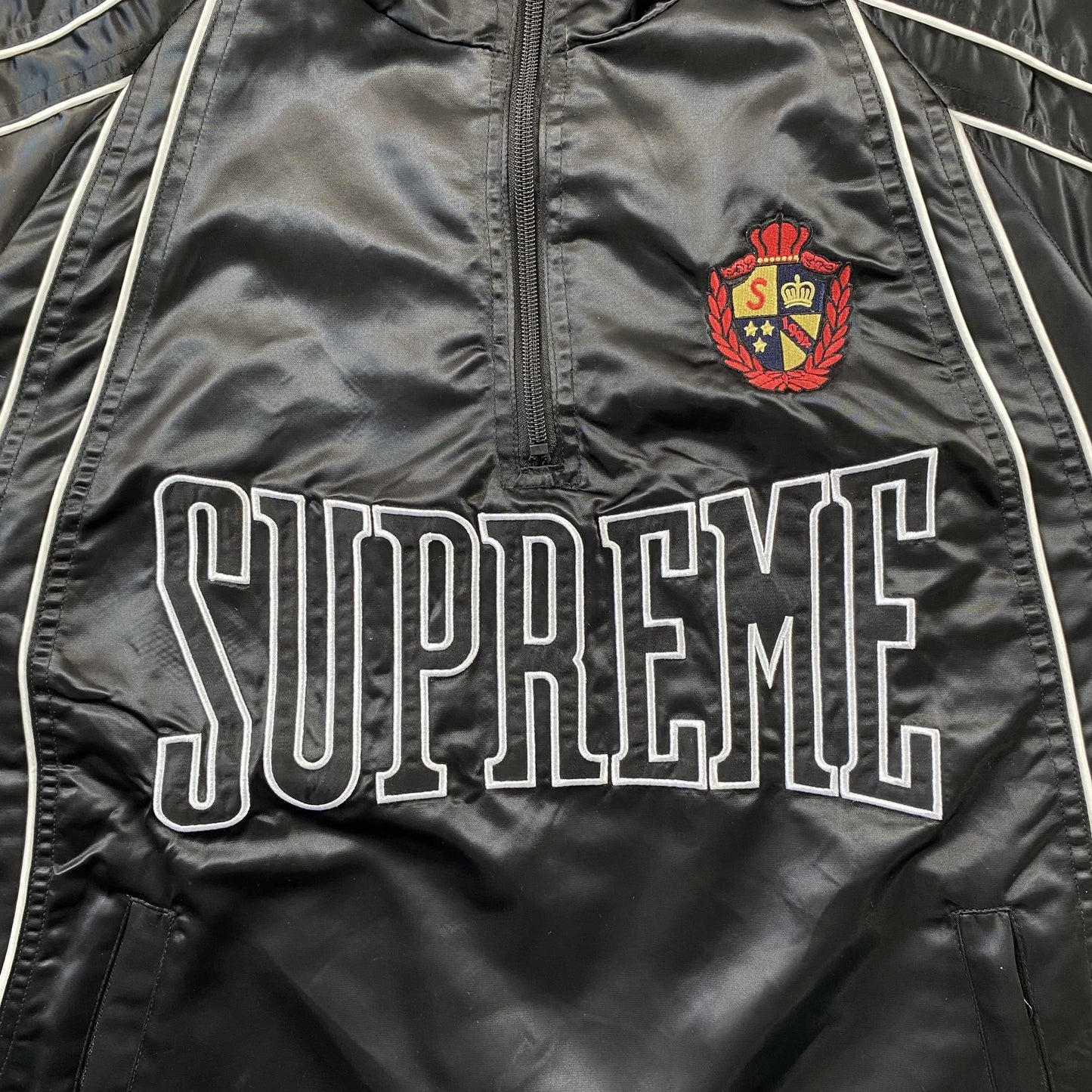 Supreme Satin Piping Pullover Black