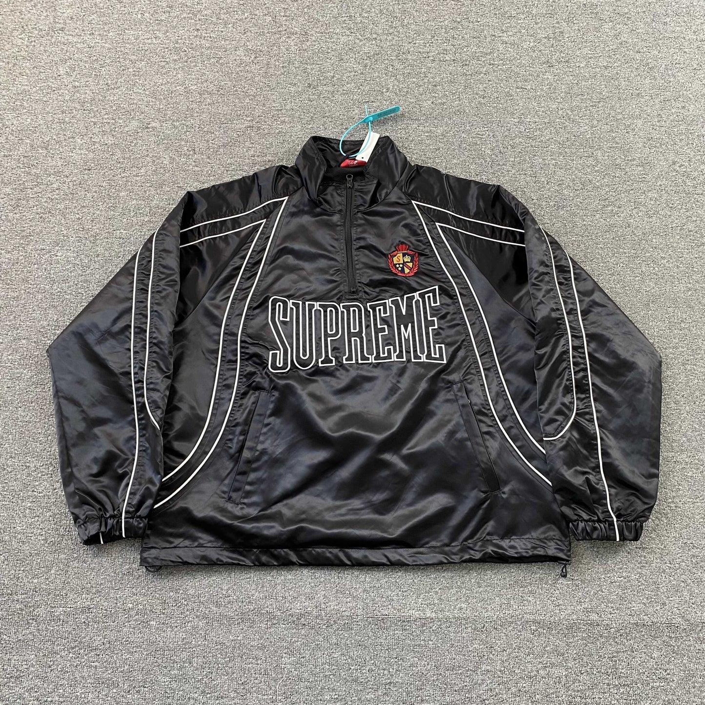 Supreme Satin Piping Pullover Black