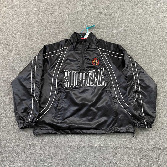 Supreme Satin Piping Pullover Black