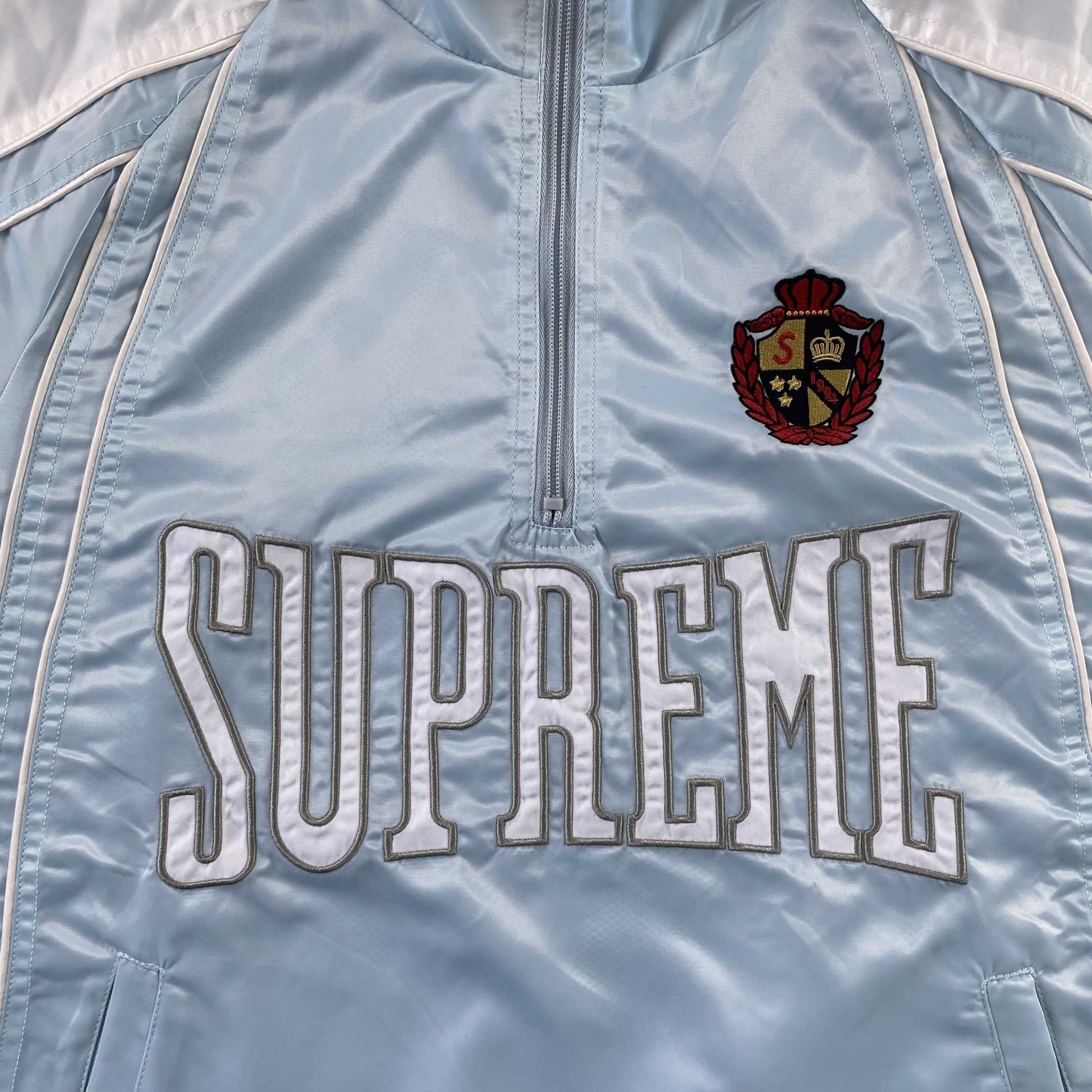 Supreme Satin Piping Pullover Light Blue