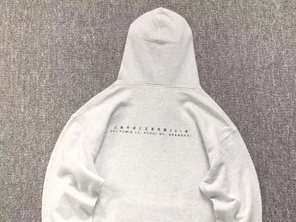 Supreme Shanghai Box Logo Hoodie Heather Grey