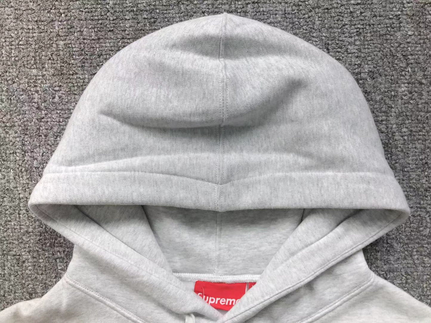Supreme Shanghai Box Logo Hoodie Heather Grey