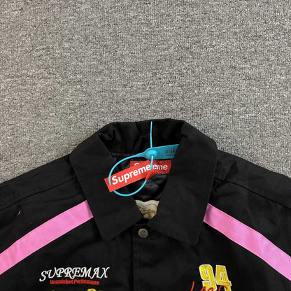 Supreme SpongeBob SquarePants Jeff Hamilton Racing Jacket Black