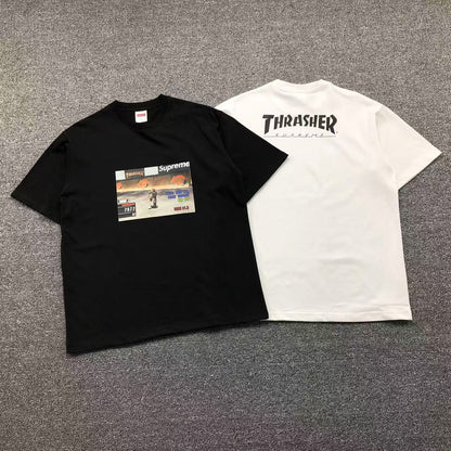 SUPREME THRASHER GAME TEE BLACK-Drip Store Argentina