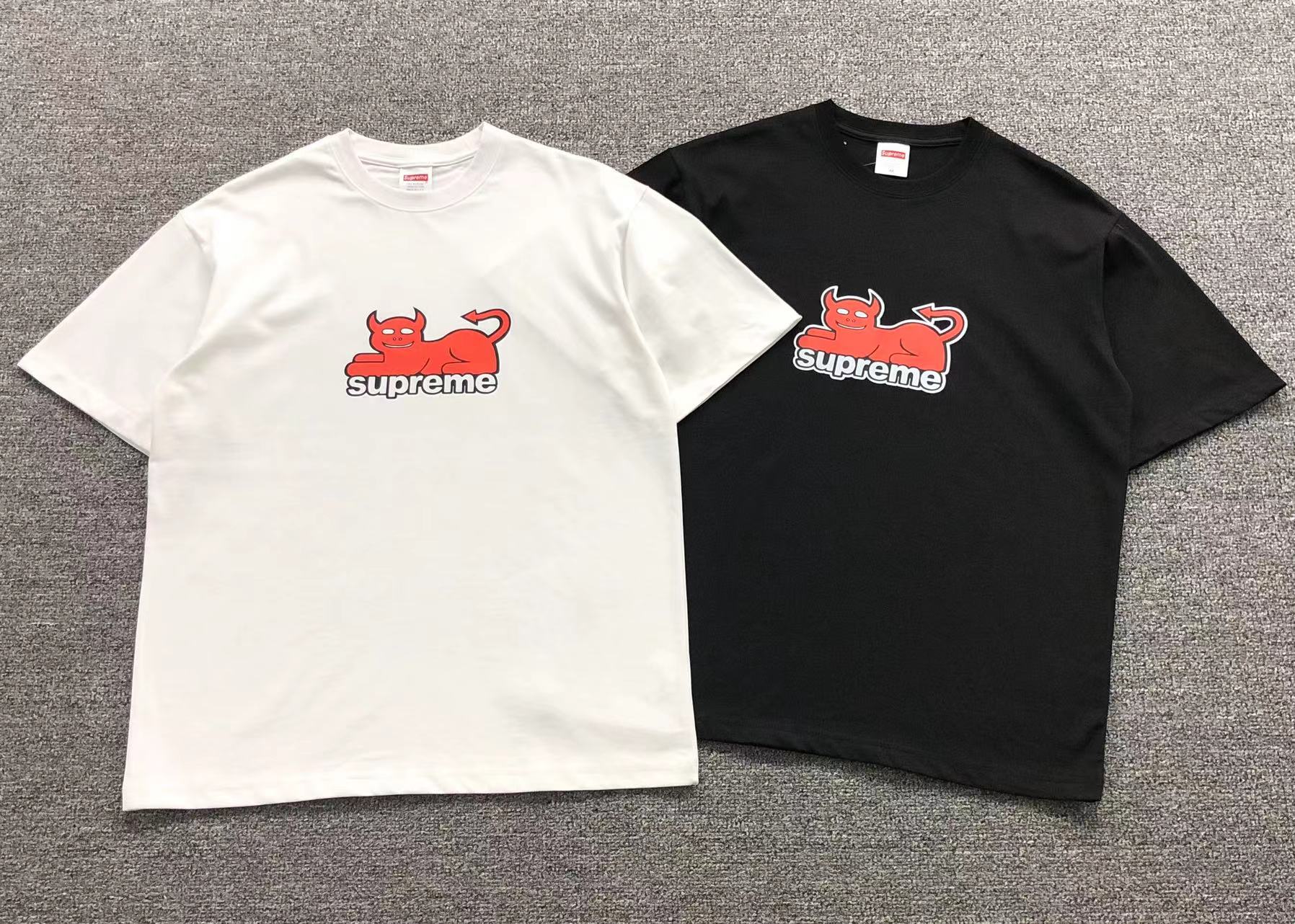 SUPREME TOY MACHINE DEVIL CAT TEE BLACK-Drip Store Argentina