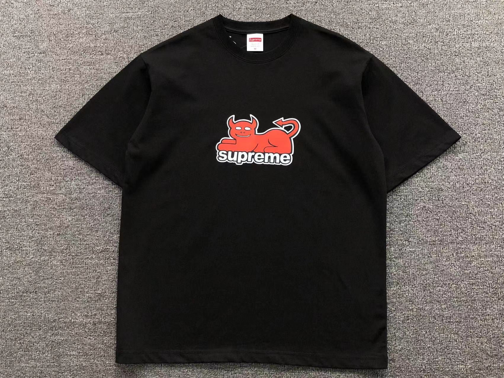 SUPREME TOY MACHINE DEVIL CAT TEE BLACK-Drip Store Argentina