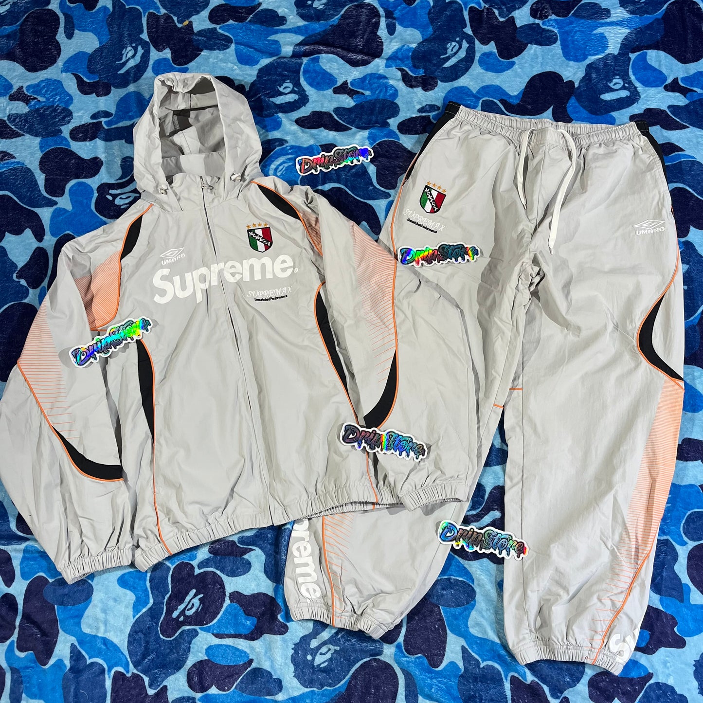 Supreme Umbro Tracksuit Grey