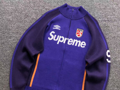 Supreme Umbro Zip Up Sweater Purple