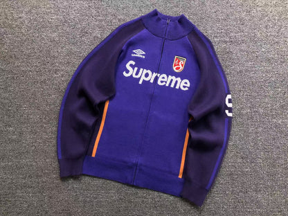 Supreme Umbro Zip Up Sweater Purple
