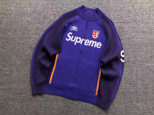 Supreme Umbro Zip Up Sweater Purple