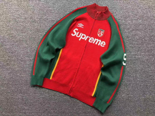 Supreme Umbro Zip Up Sweater Red