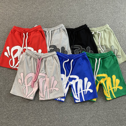 SYNA WORLD SYNA LOGO SHORTS GREY PINK-Drip Store Argentina
