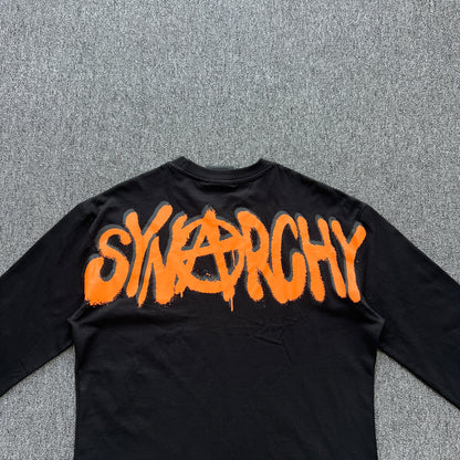 Syna World Synarchy Long Sleeve Tee Black Orange