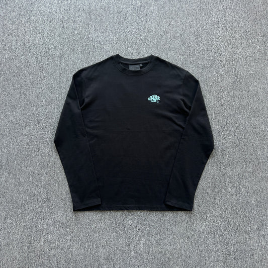 Syna World Synarchy Long Sleeve Tee Black Skyblue
