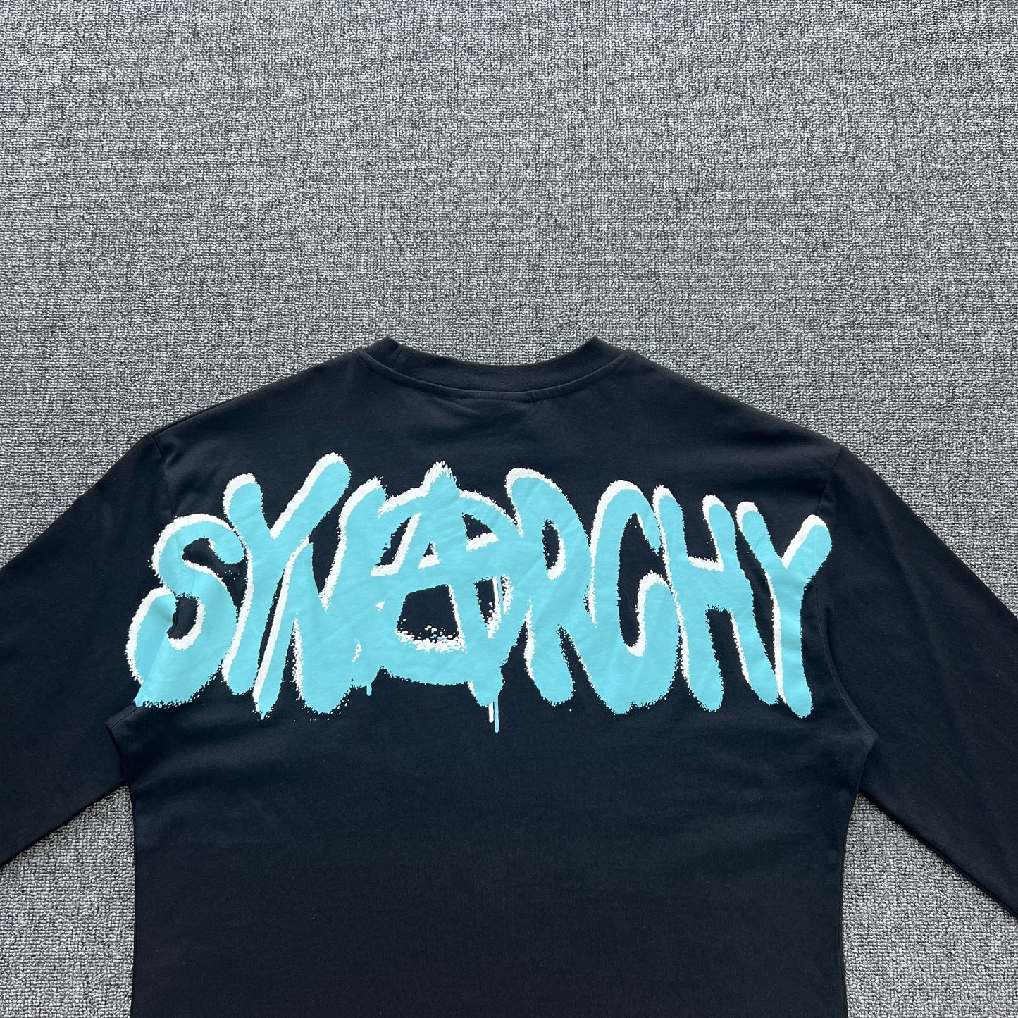 Syna World Synarchy Long Sleeve Tee Black Skyblue