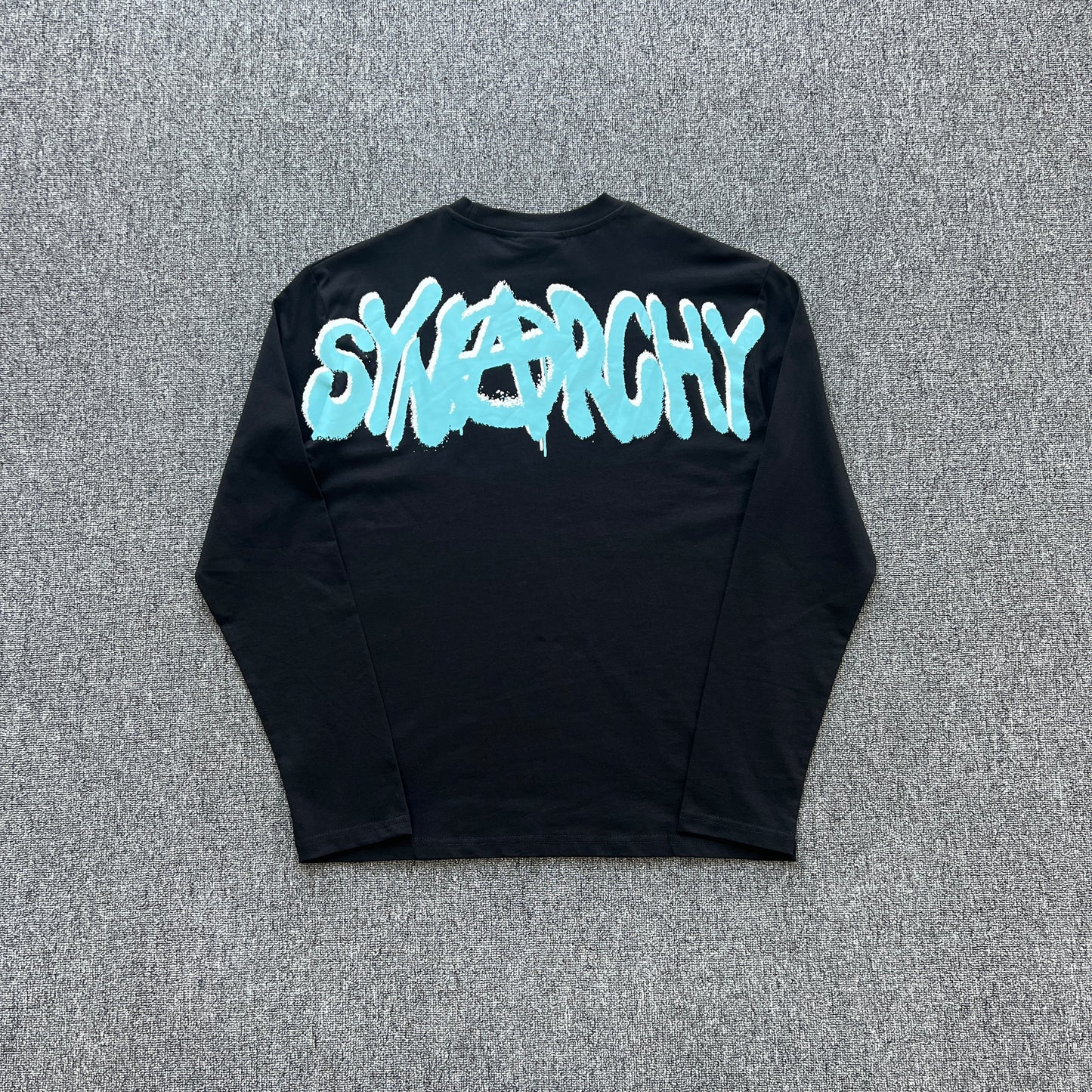 Syna World Synarchy Long Sleeve Tee Black Skyblue