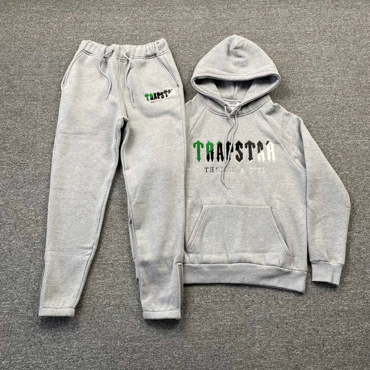 TRAPSTAR CHENILLE DECODED TRACKSUIT GREY GREEN-Drip Store Argentina