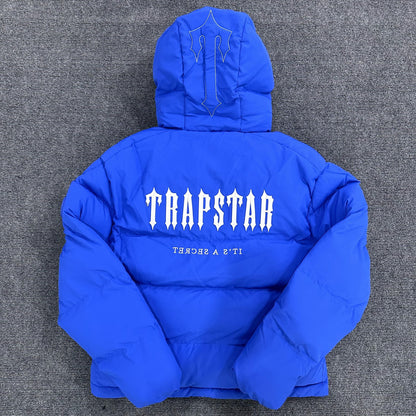 Trapstar Decoded Hooded 2.0 Puffer Jacket Dazzling Blue