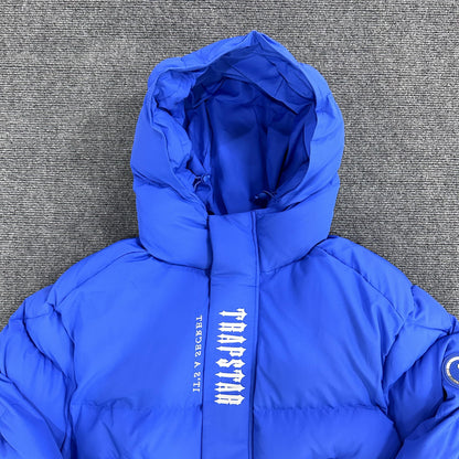 Trapstar Decoded Hooded 2.0 Puffer Jacket Dazzling Blue
