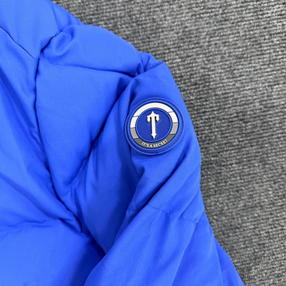Trapstar Decoded Hooded 2.0 Puffer Jacket Dazzling Blue