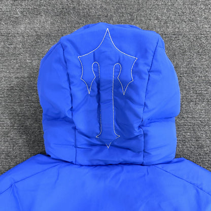 Trapstar Decoded Hooded 2.0 Puffer Jacket Dazzling Blue