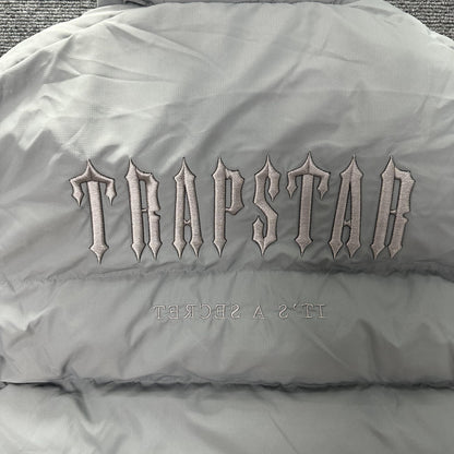Trapstar Decoded Hooded 2.0 Puffer Jacket Grey