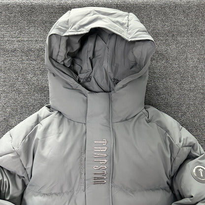 Trapstar Decoded Hooded 2.0 Puffer Jacket Grey