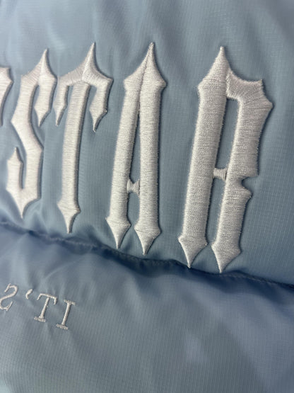 Trapstar Decoded Hooded 2.0 Puffer Jacket Ice Blue