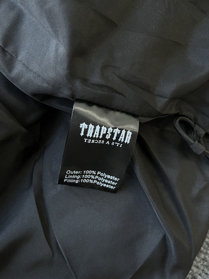 Trapstar Hyperdrive Detachable Hooded Puffer Jacket Black Lime