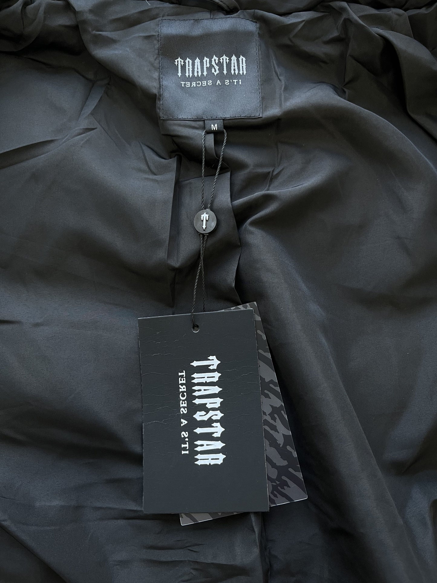 Trapstar Hyperdrive Detachable Hooded Puffer Jacket Black Lime