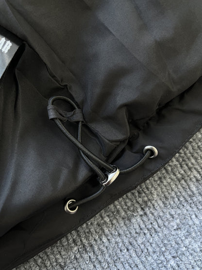 Trapstar Hyperdrive Detachable Hooded Puffer Jacket Black Lime