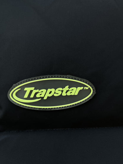 Trapstar Hyperdrive Detachable Hooded Puffer Jacket Black Lime