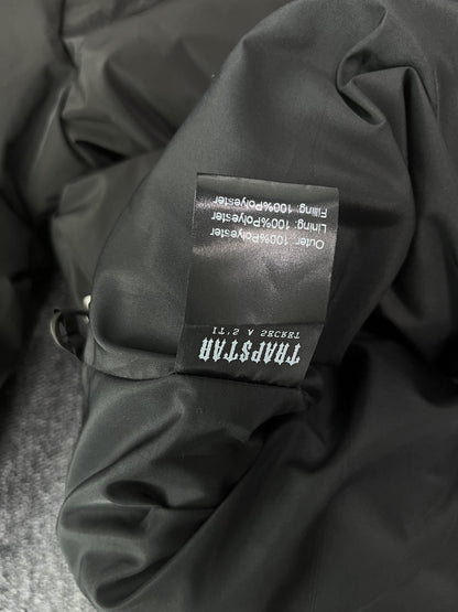 Trapstar Hyperdrive Detachable Hooded Puffer Jacket Triple Black