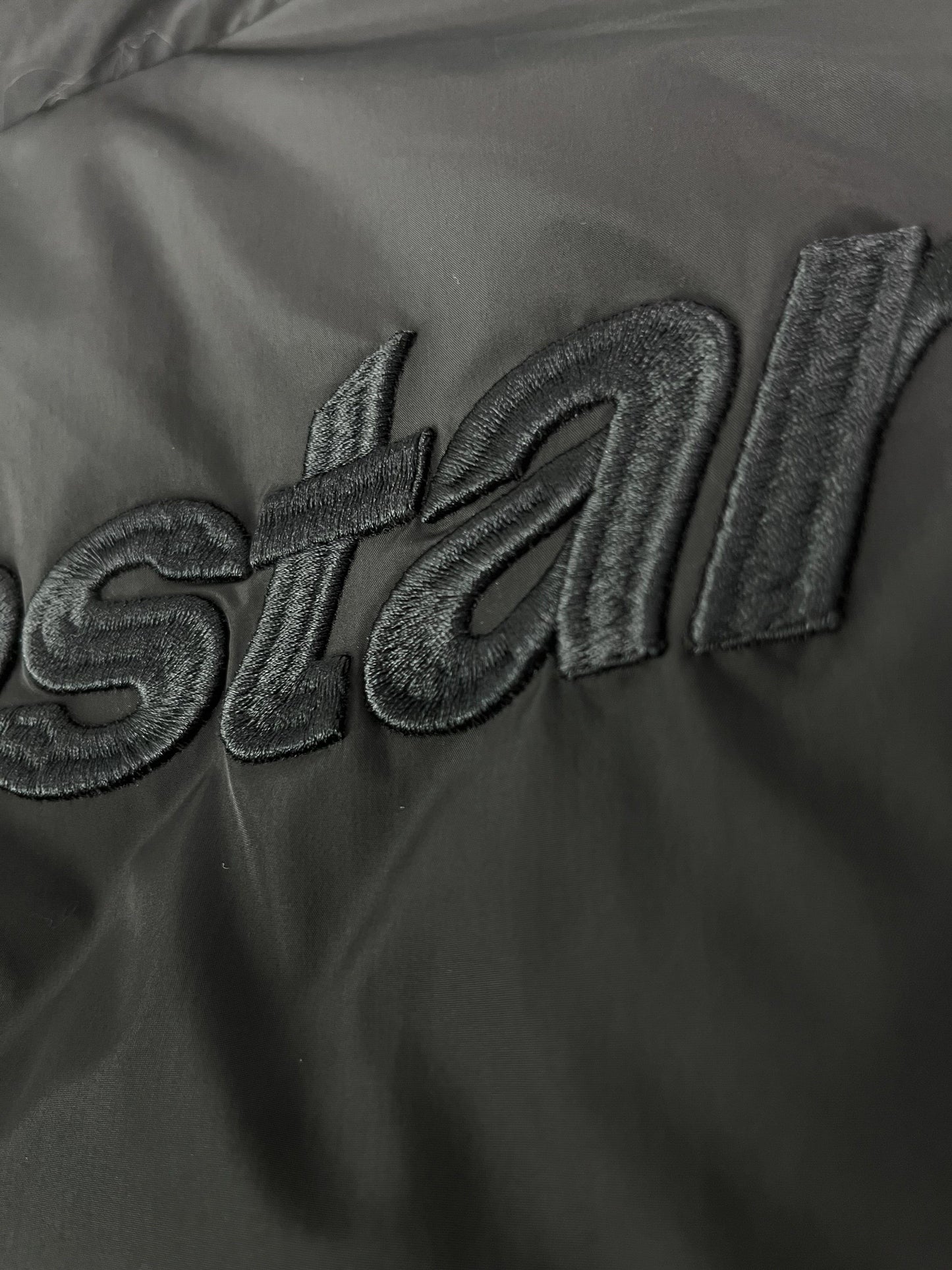 Trapstar Hyperdrive Detachable Hooded Puffer Jacket Triple Black