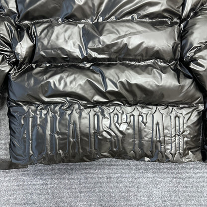 Trapstar Irongate Embossed Puffer Jacket Black