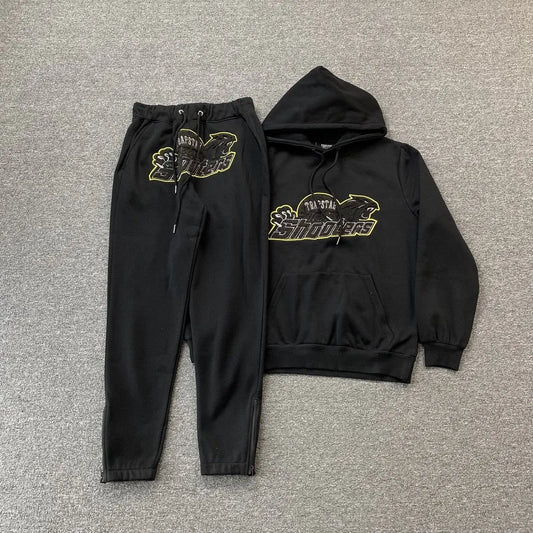 TRAPSTAR SHOOTERS TRACKSUIT BLACK LIME-Drip Store Argentina
