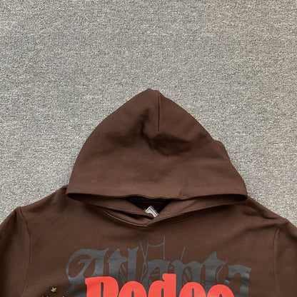 Travis Scott Cactus Jack x Sp5der Days Before Rodeo Hoodie Brown