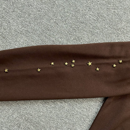 Travis Scott Cactus Jack x Sp5der Days Before Rodeo Hoodie Brown