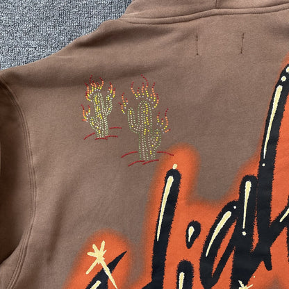 TRAVIS SCOTT X JORDAN FLIGHT GRAPHIC HOODIE BROWN-Drip Store Argentina