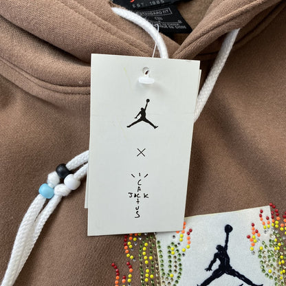 TRAVIS SCOTT X JORDAN FLIGHT GRAPHIC HOODIE BROWN-Drip Store Argentina