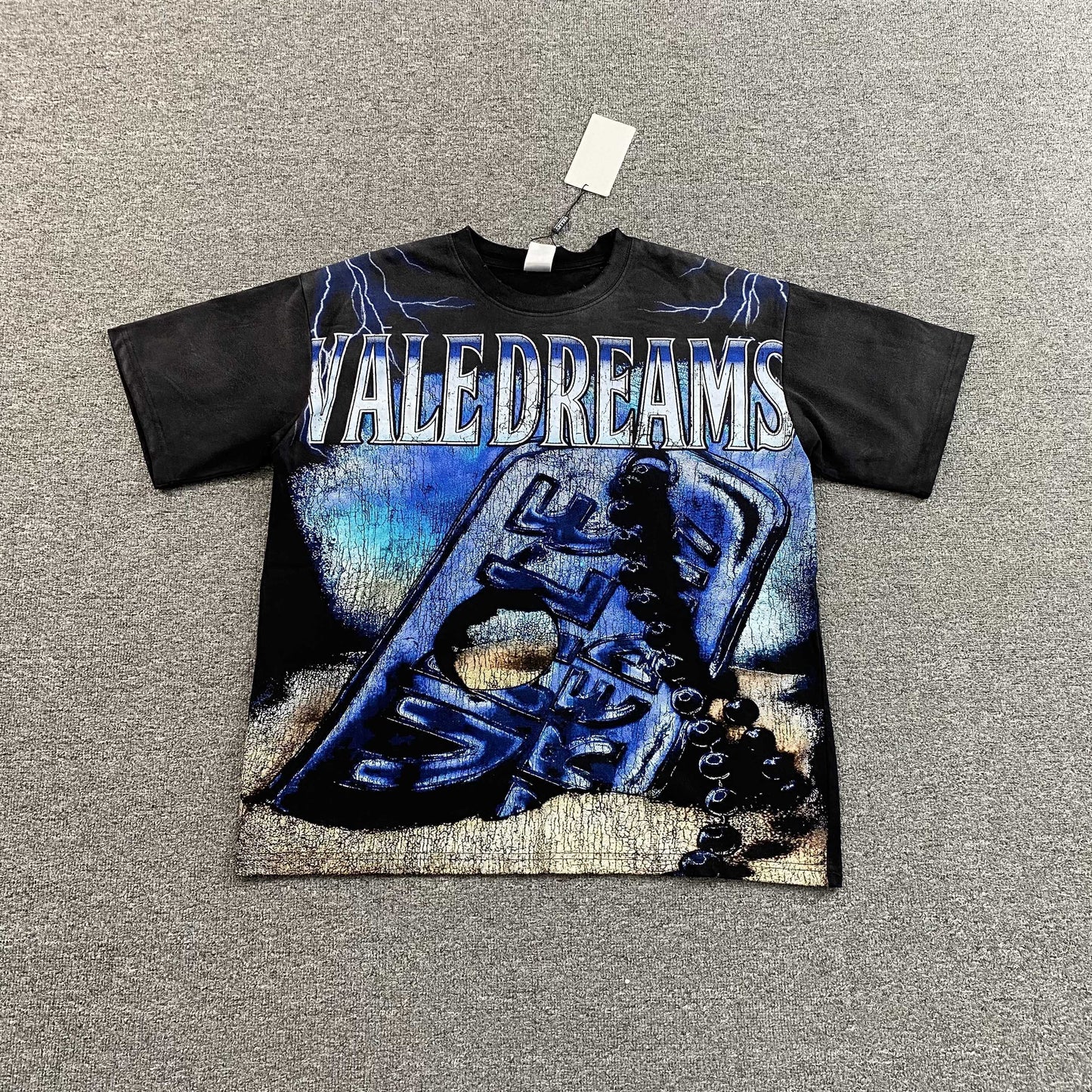 Vale Forever Dog Tag Big Tee Black