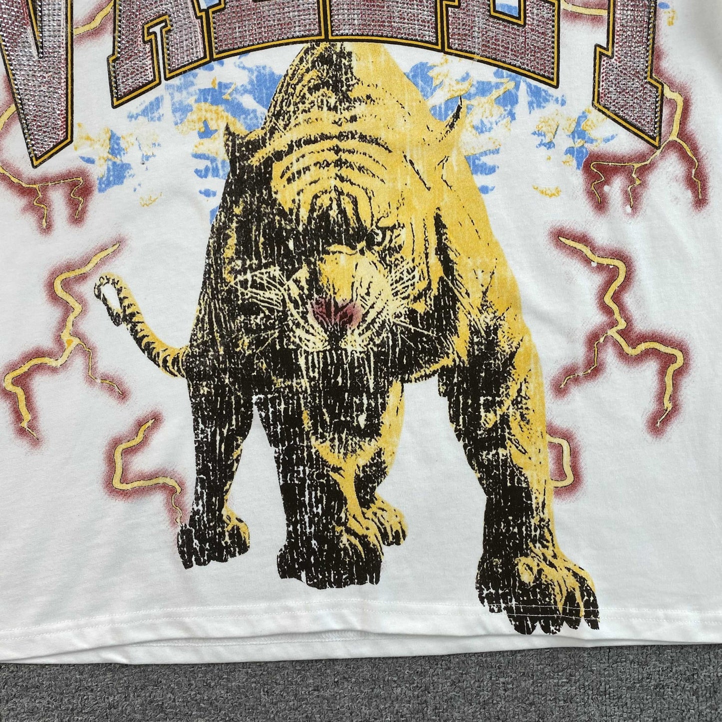 Vale Forever Eye Of The Tiger Bling Tee White