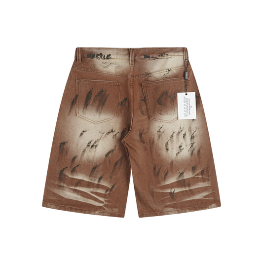 Vale Forever M&M Denim Shorts Dirt Brown