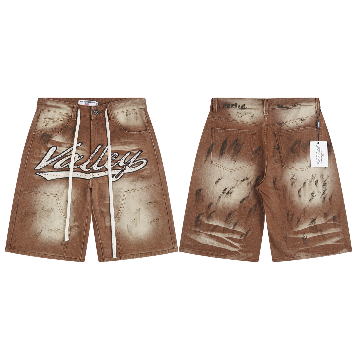 Vale Forever M&M Denim Shorts Dirt Brown