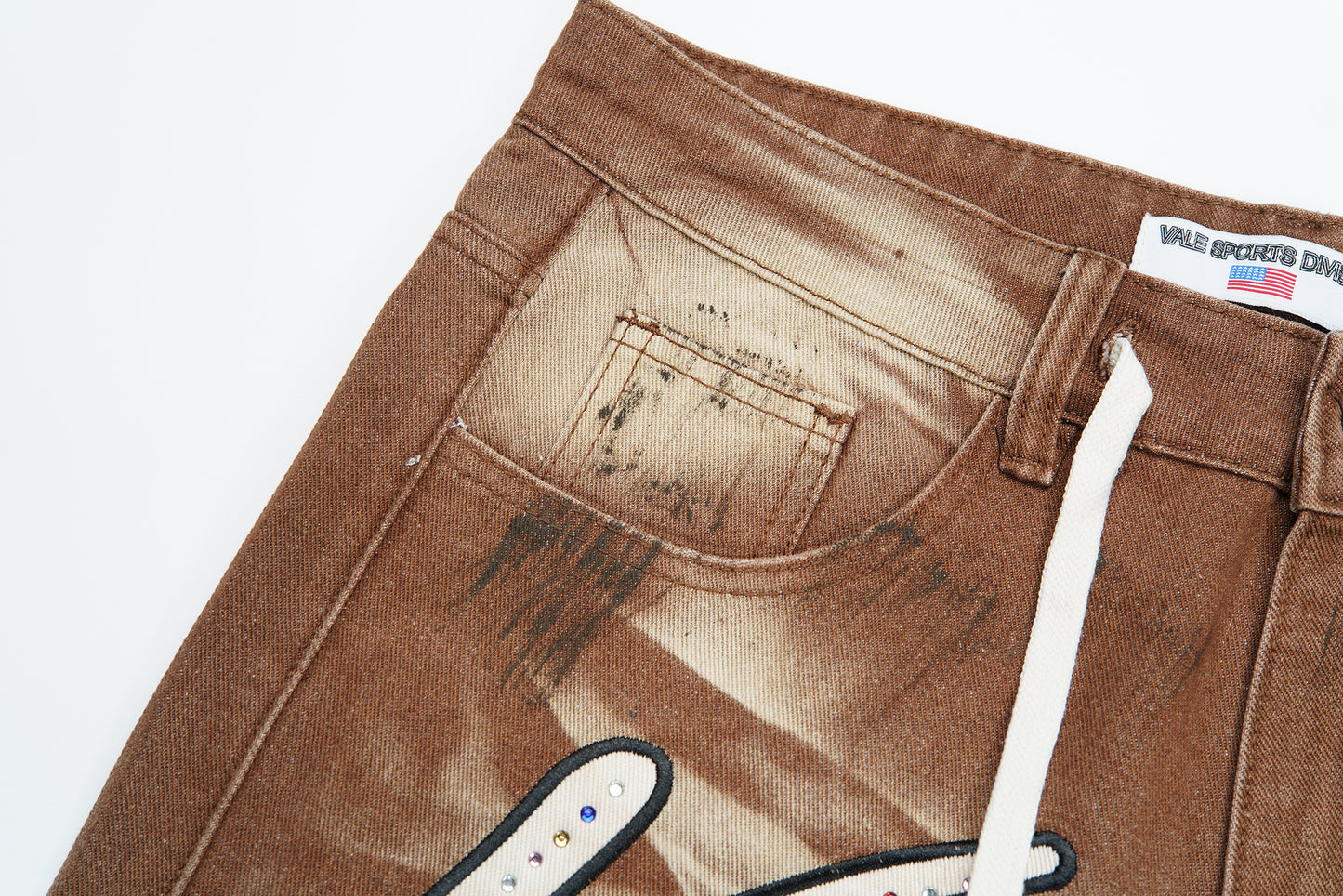 Vale Forever M&M Denim Shorts Dirt Brown