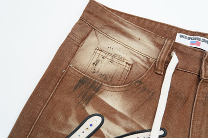 Vale Forever M&M Denim Shorts Dirt Brown