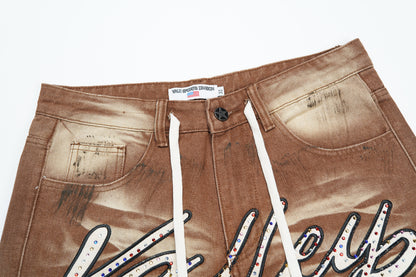 Vale Forever M&M Denim Shorts Dirt Brown
