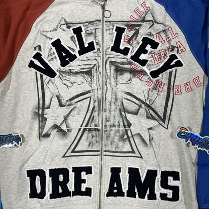 Vale Forever Patriot Chop N Screw Zip Up White