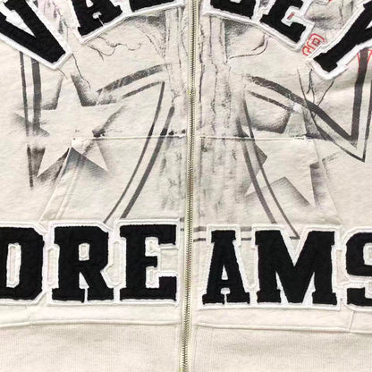 Vale Forever Patriot Chop N Screw Zip Up White